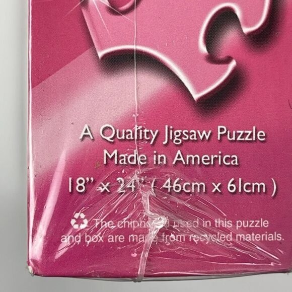 When Dreams Come True 550 pc Puzzle Santa Angels Christmas pink cancer NEW - Picture 8 of 9